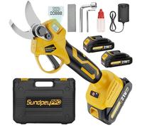 SundpeyPRO Forbici da Potatura a Batteria, 30mm Forbice Potatura Elettriche | 2 Batteries 2,0Ah, Valigetta Trasporto, Motore Brushless, Display LCD, Cesoie per Giardino, Frutteto, Albero, Ulivo, Vigneto