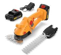 SundpeyPRO Tagliasiepi a Batteria 21V - 2 in 1 Taglia Siepi da Giardino Elettrico con Batteria 2.0Ah, 1300G/Min Max, Forbici Tagliaerba per Tagliare Siepi e Prati, Lunghezza delle Lame: 23 cm e 13 cm