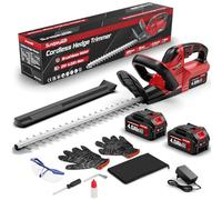 SundpeyPRO Tagliasiepi a Batteria 21V - Tagliasiepi Elettrico con 2 Batterie da 4.0Ah, Motore Brushless 600W, Taglia Siepe Giardino con Lunghezza Lama 52cm e Taglio Diametro 15.5mm, per Siepi, Arbusti