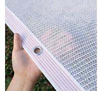 Sune - Vela bianca con corda, 3 x 3 x 4 m, 3 x 6 m, 2 x 4 x 4 m, 90% protezione dai raggi UV, con occhielli ogni 50 cm, impermeabile, per patio, balcone, giardino (1,5 x 8,5 m)