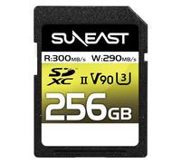 SUNEAST Scheda di memoria professionale SDXC da 256 GB fino a 300 MB/s UHS-II U3 V90 pSLC 4K 8K ULTIMATE PRO SE-SDU2256GA300