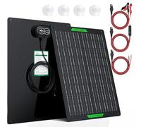SUNER POWER Caricabatteria solare impermeabile da 30 W 12 V e Maintainer PRO, regolatore di carica MPPT integrato UltraSmart, kit di ricarica da 12 Volt per auto, barche, camper, rimorchi