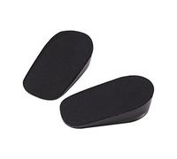 Sunerzenor 1 Paio di Solette Rialzate, Solette in Gel di Silicone per Donna, Vita Quotidiana E Lavoro, Nero, 1,5 cm