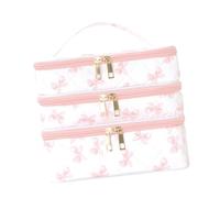 Sunerzenor Borsa Cosmetica Compatta con Cerniera, Ideale per Il Bagno, Come Trousse per Il Trucco Da Donna, Anche per Lo Smalto, per Il Campeggio E per La Casa, Arco