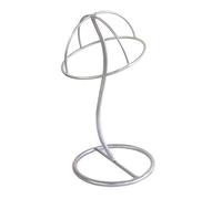 Sunerzenor Espositore per Cappelli Da Baseball E Parrucche in Metallo, Argento