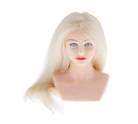 Sunerzenor Testa per Lo Styling Dei Capelli Umani, Testa di Manichino per La Formazione in Salone, 27'', Beige, 69 centimetri