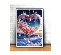 Suneve 5D Diamond Painting Adulti Amo la neve,diamond painting kit Completo,Diamanti painting per principianti,Pittura Diamante DIY Crystal Art Kit per Decorazioni Casa Regali,Round Drill/30x37inch