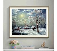 Suneve 5D Diamond Painting Adulti Neve Sole,diamond painting kit Completo,Diamanti painting per principianti,Pittura Diamante DIY Crystal Art Kit per Decorazioni Casa Regali,Round Drill/33x41inch