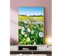Suneve Field Daisy Diamond Painting Kit,Diamond Art Kits for Adults,DIY diamond art painting for Beginner,5D Full Drill Round Diamond Gem Art Crafts for Home Wall Decor 75x95cm