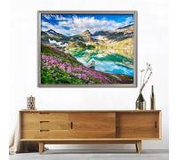 Suneve Landscape Mountain Diamond Painting Kit,Diamond Art Kits for Adults,DIY diamond art painting for Beginner,5D Full Drill Round Diamond Gem Art Crafts for Home Wall Decor 105x135cm