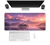 Suneve Tappetino Mouse XXL 1000x500MM, tappetino per mouse con Base in Gomma Antiscivolo, Mousepad Gaming con Bordi Cuciti, Confortevole, Tenuta Stabile, per Computer, PC e Laptop Villa sull'Isola