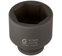 Sunex 447M - Bussola a impatto metrico standard a 6 punti, attacco 3/4", 47 mm
