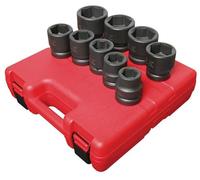 Sunex 5699 9 Piece 2,5 cm Drive standard SAE Jumbo Impact socket set