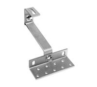 Sunex Gancio per tetto STR 2 5/5/5 mm regolabile in acciaio inox 1.4016 supporto fotovoltaico impianto solare 1 pezzo