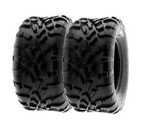 SunF A010 25x10-12 25x10x12 ATV UTV Quad pneumatici fuoristrada 6PR TL 70J E4 Mark battistrada direzionale e nodosi, set di 2 pezzi