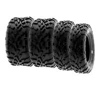 SunF A010 25x8-12 & 25x10-12 ATV UTV Quad Pneumatici fuoristrada 6PR TL 70J E4 Mark battistrada direzionali e nodosi, set di 4 pezzi