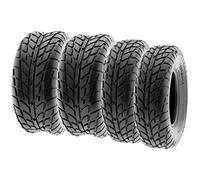 SUNF A021 25x8-12 & 25x10-12 ATV UTV Pneumatici sportivi Pneumatici chiodati con omologazione stradale 6PR TL E marchio di prova, set di 4 pezzi, nero