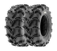 SunF A050 25x10-12 25x10x12 AT Mud & Path ATV Pneumatico UTV Quad 6PR TL, set di 2 pezzi
