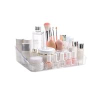 SUNFICON - Vassoio per trucchi Vassoio con 8 scomparti. Trasparente.