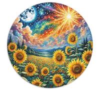 Sunflower 1000 Pezzis Rotonda Puzzle Per Bambini Animali Di Tutto Il Mondo Per Regali Educativi Difficile E Impossibile Idea Regalo Per Lei O Lui 1000pcs (67.5x67.5cm)