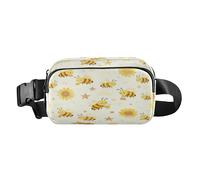 Sunflower and Busy Bee Elegante marsupio per donna d'affari Grande Capacità con Cinghia Regolabile per Shopping Sport Lavoro para la cintura de hombre