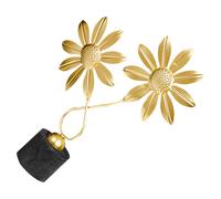 Sunflower Art Sculpture Figurina in metallo per foglie di arte decorativa