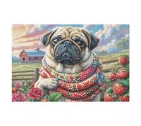 Sunflower Garden Cute Pug Puzzle 1000 Pezzi Sfida Impossibile Esperti Splendid Celestial Critters Rompicapo Estremamente Difficile Per Veri Appassionati Stimolo Intellettuale Regalo 1000 PCS