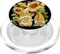 Sunflower Gnome Butterfly & Ladybug For Women Floral Flower PopSockets PopGrip per MagSafe