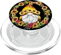 Sunflower Gnome For Gardener Grandma Cute Pattern Floral PopSockets PopGrip per MagSafe