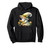 Sunflower GNOME for Women Men Funny Gardener Love Gardening Felpa con Cappuccio