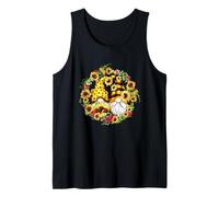 Sunflower GNOME Mom Dad for Hippies Floral Summer Gardener Canotta