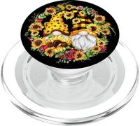 Sunflower Gnome Mom Dad For Hippies Floral Summer Gardener PopSockets PopGrip per MagSafe