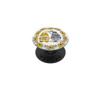 Sunflower Gnome Shows Heart & Love For Gardener Autumn Fall PopSockets PopGrip Adesivo