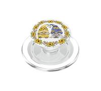 Sunflower Gnome Shows Heart & Love For Gardener Autumn Fall PopSockets PopGrip per MagSafe
