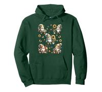 Sunflower Gnomes Love Gardening And Butterflies Cute Flower Felpa con Cappuccio