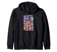 Sunflower Harmony Tranquillo Bliss 60s Vibes Felpa con Cappuccio