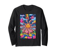 Sunflower Harmony Tranquillo Bliss 60s Vibes Maglia a Manica