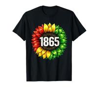 Sunflower Juneteenth 1865 Freedom Celebration Maglietta