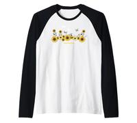Sunflower Keep Positive Butterflies Quotes Butterfly Maglia con Maniche Raglan