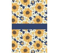 Sunflower Lined Notebook 6x9 inch 120 pages