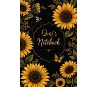 Sunflower Low Vision Notebook: Large Print Wide Ruled Journal with Bold Lines for Vision Impairment, Macular Degeneration & Easy Reading and Writing