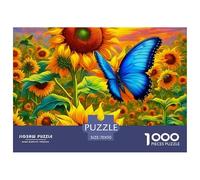 Sunflower Puzzle 1000 Pezzi Plant Flower - Qualità Made in Italy, Design Artistico Rilassante, Poster Da Appendere, Confezione Lusso - 70x50cm/1000pcs