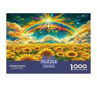 Sunflower Puzzle Da 1000 Pezzi Per Amanti Della Natura:Absolutely Stunning Ammira Paesaggi E Rafforza La Persistenza!