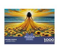 Sunflower Puzzle De 1000 Pièces Pour Adultes Et Enfants À Partir De 12 Ans Jeux De Défi Jouets Éducatifs Divertissement Créatif Cadeau Classiques - Activité Familiale Parfaite 38x26cm/1000pcs