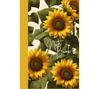 Sunflower Serenity, notebook hardcover ,6x9 Inch , 20 Sheet , for gift