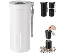Sunflower Spit Cup, Sunflower Seed Spit Cup with Seed Storage & Shell Disposal, Portable Snack Container for Car, Travel, Outdoor, Baseball & Sports Use (White)