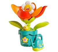 Sunflower Sprinkler Bath Toy with Watering Can, Interactive Baby Water Toys for Toddler Pool Fun, Indoor Outdoor Beach Games for Summer Birthday or Play