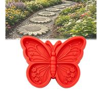 Sunflower Stepping Stone Mold, 11.8'' DIY Concrete Casting Mold for Garden Walkways, Flower Cement Paver Molds for Patio, Lawn & Outdoor Decor (1Pcs,Butterfly)