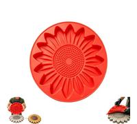 Sunflower Stepping Stone Mold, DIY Garden Path Paver Concrete Molds(A)