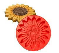 Sunflower Stepping Stone Mold - Reusable Round Concrete Maker | DIY Garden